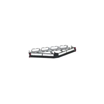 Angled 24-connector patch panel LCS³ - 19 - 1U to be equipped cu connectors