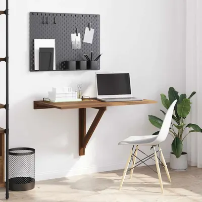 vidaXL Masă de perete pliantă stejar maro 100x60x56 cm lemn compozit