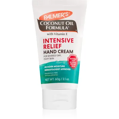 Palmer’s Coconut Oil Formula Intensive Relief crema de maini hidratanta pentru piele uscată, cu tendință la eczeme 60 g