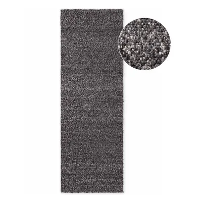 Covor tip traversă gri închis țesut manual din material bouclé 80x200 cm Notting Hill Portobello – Ted Baker