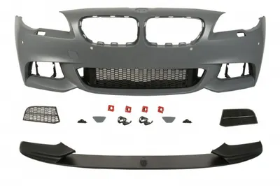 Bara fata model pachet M cu grile, cu locas spalator de faruri, cu locas senzori parcare, grunduit potrivit BMW Seria 5 F10, 5 F11 2013-2017