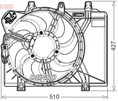 Ventilator radiator potrivit FIAT 500, 500 C, PANDA 1.0H 01.20