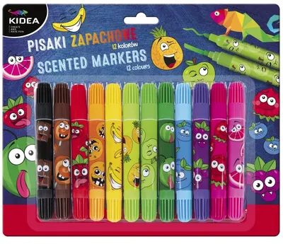 Set de markere parfumate cu două capete Kidea - 12 culori