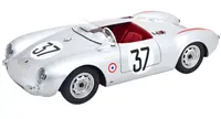 Model de colecție KK Scale Mașini de curse - Porsche 550A Spyder #37, H. Polensky, R. von Frankenberg (1955)
