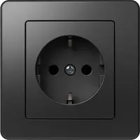 Ekonomik Priza SCHUKO 1P 16A ST IP20 Negru, TEM Modul TEM-VE10NB-B