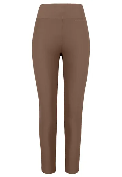 Pantaloni cu nervuri - Slim Fit - talie inalta - N-Lisbona - maro - Maro