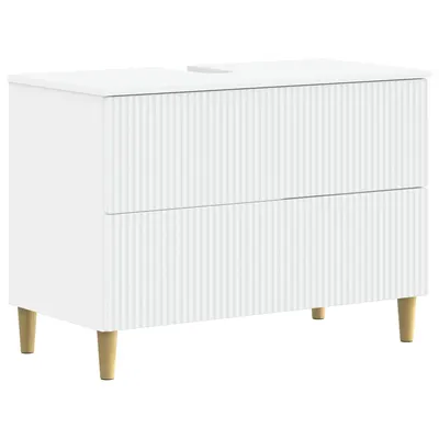vidaXL Dulap pentru Chiuveta de Baie ARNHEM Alb 82 x 41 x 59 cm