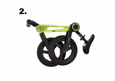 Bicicleta de echilibru pentru copii, Adamex Speed M8, pliabila, fara pedale, cu Saua reglabila si manere confortabile, 2-5 ani, pana la 35 kg, Black Onyx