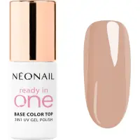 NEONAIL Ready In One 3in1 UV Gel Polish lac de unghii sub forma de gel cu pulbere de diamante culoare 05 One Sand Taupe 7.2 ml
