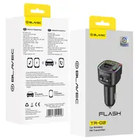 Modulator FM Bluetooth Blavec Flash TR-02, 1 x USB-A - 1 x USB-C