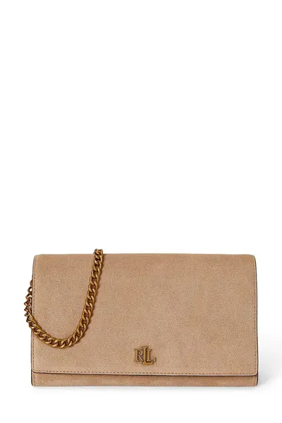 Lauren Ralph Lauren geantă crossbody pentru femei din piele întoarsă