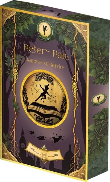 Peter Pan - cu folio și canturi ilustrate - Paperback brosat - James Matthew Barrie