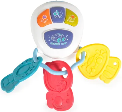 Breloc muzical Moni Toys - Car key, alb