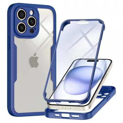 Husa pentru Apple iPhone 15 Pro, Techsuit, ColorVerse 360, Albastra