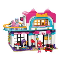 Set de constructie Qman Cherry Mew Mew Music Festival Party Villa 447 piese