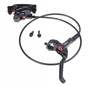 Set pompa cu etrier frana biciclete, hidraulica, pe fata, 760mm