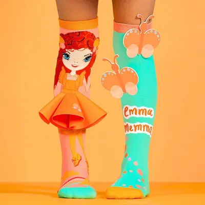 Șosete lungi colorate Madmia pentru fete fantasy Emma Mema 6-99 ani