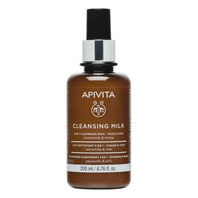 Lapte demachiant, Apivita, 3in1, 200 ml
