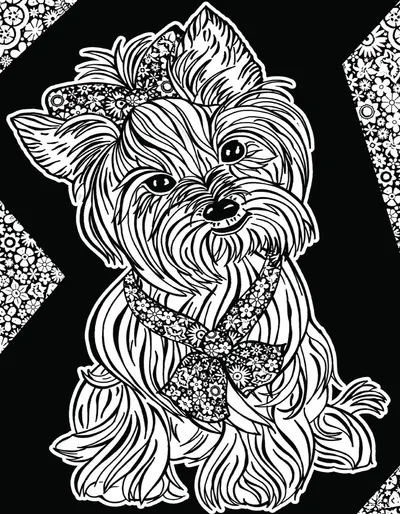 Tablou de colorat ColorVelvet - Yorkshire, 29,7 x 21 cm