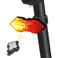 Stop spate bicicleta LED, 5 moduri iluminare, telecomanda, claxon, incarcare USB