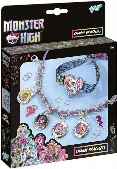 Set creativ Totum - Monster High, creează-ți propriile brățări