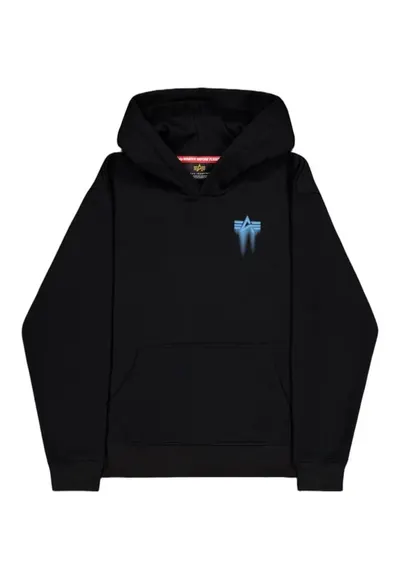 Hanorac cu buzunar kangaroo - Negru