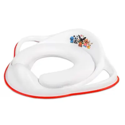 Reductor de toaleta pentru copii Maltex Baby Bing antiderapant, colac integrat moale si manere