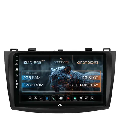 Navigatie Mazda 3 (2009-2013), Android, E-Octacore 2GB RAM + 32GB ROM, 9 Inch - AD-BGE9002+AD-BGRKIT320
