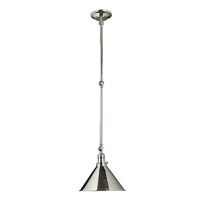 Aplica Provence 1 Light Wall Light/Pendant – Polished Nickel