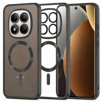 Husa MagSafe pentru Xiaomi Poco M8 Pro / Redmi Note 15 Pro+ 5G, Techsuit, Luxury Crystal, Neagra