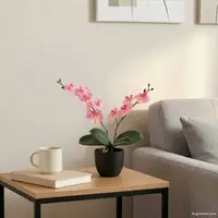 vidaXL Plantă cu Orhidee Artificială Roz 36 x 10 x 30 cm