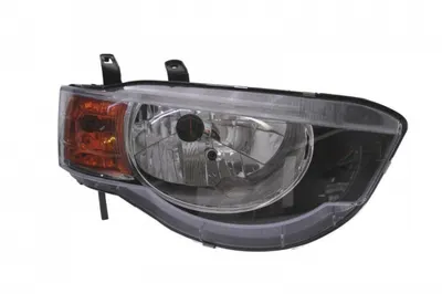 Far Dreapta (H4, electric, cu motor, culoare interior: negru, culoare semnalizator: galben) potrivit MITSUBISHI COLT VI