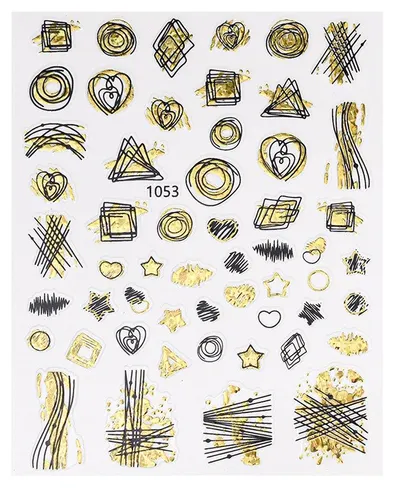 Sticker Unghii - Gold Jo 1053