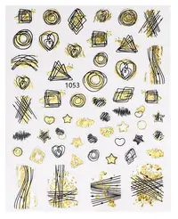 Sticker Unghii - Gold Jo 1053