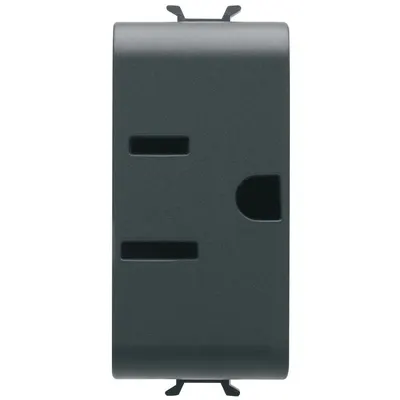 Priza 1M standard USA Gewiss Chorus GW12286, negru satin