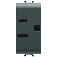 Priza 1M standard USA Gewiss Chorus GW12286, negru satin
