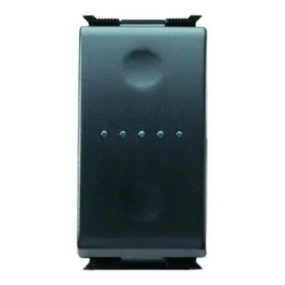 Intrerupator cap scara 1P 250V ac - 16AX ILLUMINABLE - NIGHT-TIME BACKLIT - 1 modul - PLAYBUS