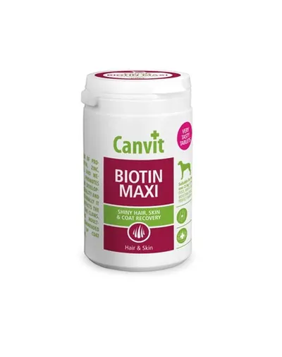CANVIT Dog Biotin Maxi 500g Supliment piele si blana caini de rasa mare