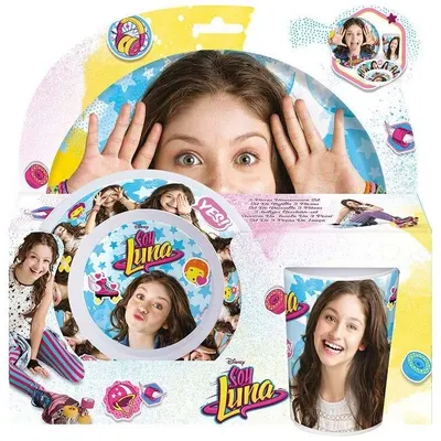 Set pentru hrănire copii Disney - Soy Luna, 3 piese