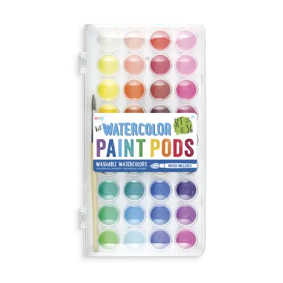 Acuarele lavabile Lil Paint, 36 culori
