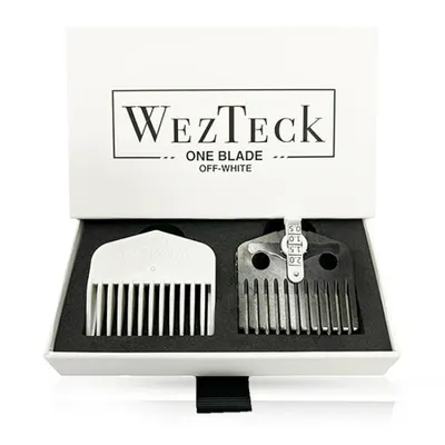 Lama fixa - WEZTECK - pentru masina de tuns - cu gratar reglabil inclus - Alb