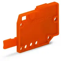 End plate; 1.5 mm thick; orange