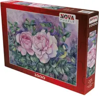 Puzzle Nova puzzle din 1000 piese - Doi trandafiri roz
