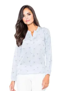 Camasa eleganta M254 fara guler - model unic - albastru intens - poliester