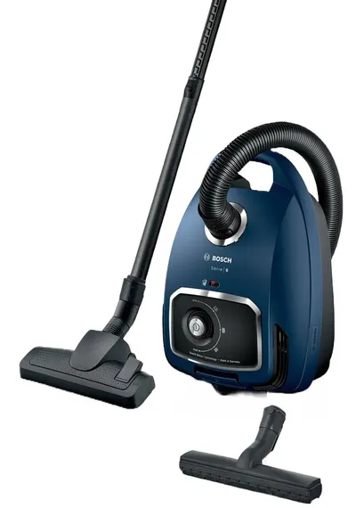 Aspirator Bosch cu sac - BGB6X300, HEPA, albastru