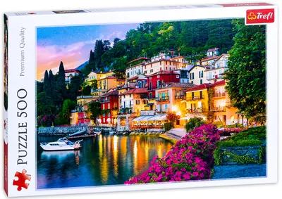 Puzzle Trefl din 500 de piese - Lacul Komo, Italia