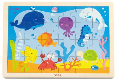 Puzzle din lemn Viga - Ocean, 24 piese