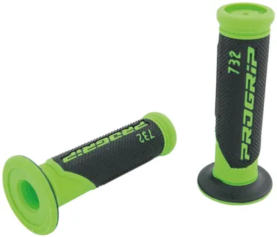 Mânere Progrip 732, 125 mm, negru/verde, închise