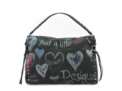 Geanta DESIGUAL bleumarin, SAXA56, din material textil