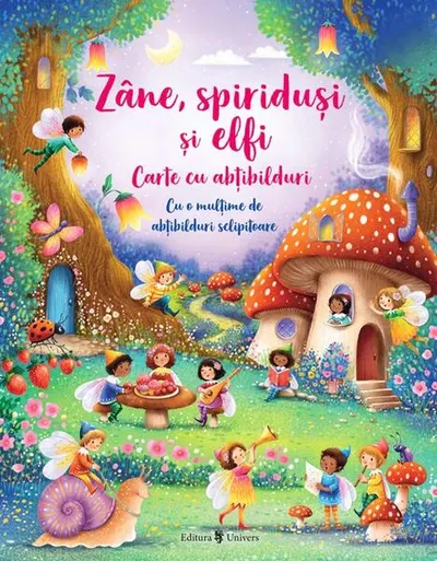 Zâne, spiriduși și elfi. Carte cu abțibilduri - Paperback brosat - Fiona Watt